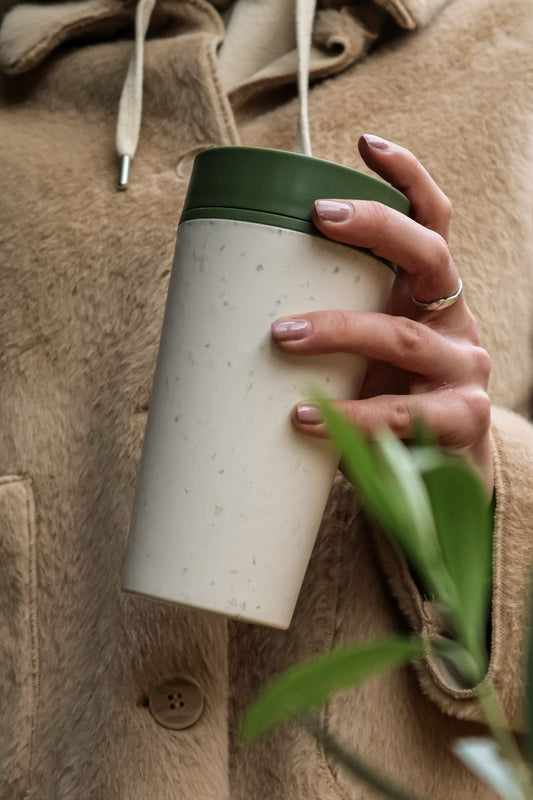 CircularCup handheld Large Green Lid