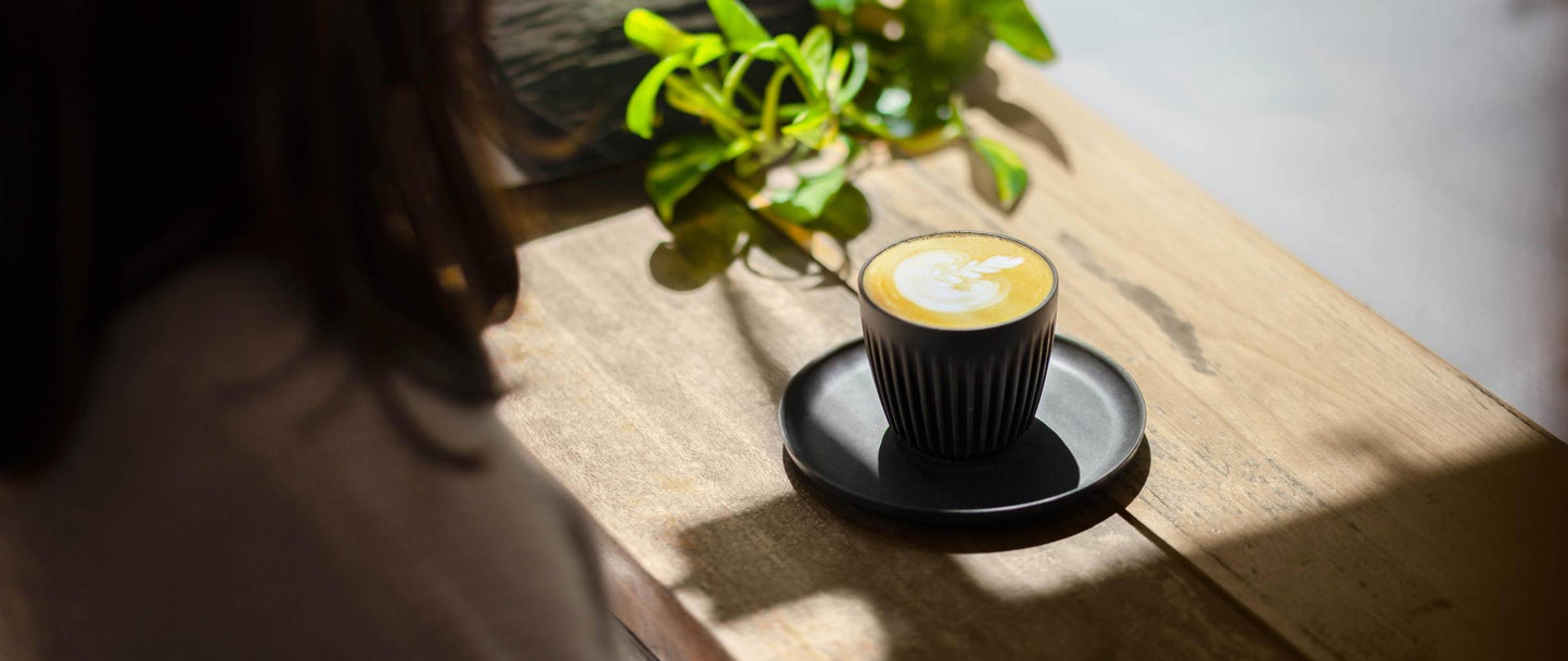 Huskee Cup Small Black Beautiful Cappuccino