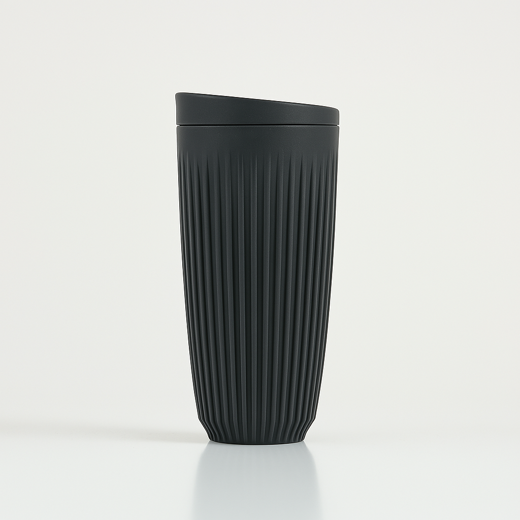 Huskee Cup XL met Deksel Black