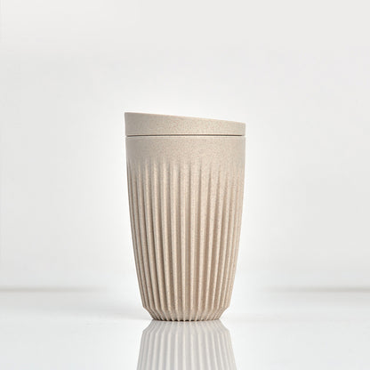 Huskee Cup Large met Deksel Creme